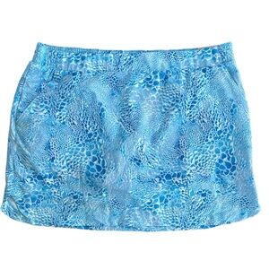 CALIA NWT Birdie Golf Skort Performance Blue Turtle Moisture Wicking Size XXL